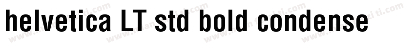 helvetica LT std bold condensed字体转换